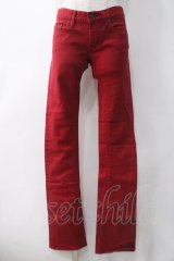 HYSTERIC GLAMOUR / スキニーパンツ  赤 Y-25-05-10-187-PU-PA-SZ-ZY