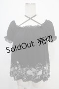 PUTUMAYO / シークレットガーデンカットソー  黒 Y-25-05-10-028-PT-TO-SZ-ZY