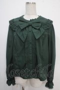 axes femme kawaii / フラット衿ブラウス M グリーン Y-25-05-10-031-AX-BL-SZ-ZY