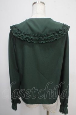 画像2: axes femme kawaii / フラット衿ブラウス M グリーン Y-25-05-10-031-AX-BL-SZ-ZY