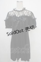 Ank Rouge / レース切り替えワンピース  黒 Y-25-05-10-032-CA-OP-SZ-ZY