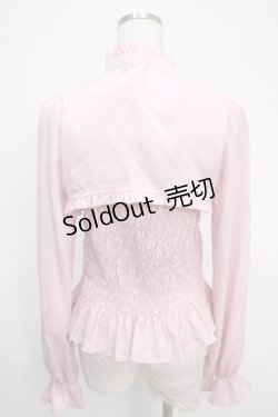 画像2: axes femme kawaii / バックルデザインブラウス  ピンク Y-25-05-10-033-AX-BL-SZ-ZY