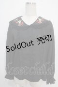 axes femme POETIQUE / ストロベリーフィールドブラウス  黒 Y-25-05-10-034-AX-BL-SZ-ZY