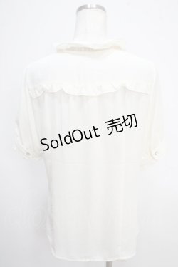 画像2: axes femme / カメオ付アンティークブラウス  キナリ Y-25-05-10-035-AX-BL-SZ-ZY