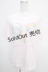 MILK / HEAVEN FLAVOR!! TEE  ピンク Y-25-05-10-047-ML-TO-SZ-ZY