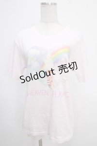 MILK / HEAVEN FLAVOR!! TEE  ピンク Y-25-05-10-047-ML-TO-SZ-ZY