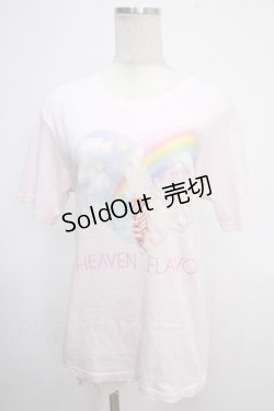 画像1: MILK / HEAVEN FLAVOR!! TEE  ピンク Y-25-05-10-047-ML-TO-SZ-ZY
