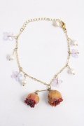 axes femme / 薔薇×パールブレスレット  ゴールド Y-25-05-14-001-AX-AC-SZ-ZY