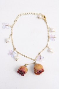 axes femme / 薔薇×パールブレスレット  ゴールド Y-25-05-14-001-AX-AC-SZ-ZY