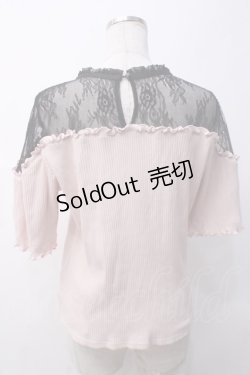 画像2: DearMyLove / レース切替リブトップス 3L ピンク Y-25-05-14-042-EL-TO-SZ-ZY