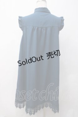 画像2: axes femme / 裾レースノースリチュニック F Bグリーン Y-25-05-14-047-AX-TO-SZ-ZY