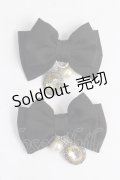 axes femme / リボンシューズクリップ  黒 Y-25-05-14-007-AX-ZA-SZ-ZY