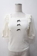 Ank Rouge / リブトップス M アイボリー Y-25-05-14-060-CA-TO-SZ-ZY