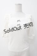 Ank Rouge / リブトップス M アイボリー Y-25-05-14-060-CA-TO-SZ-ZY