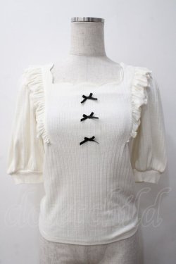 画像1: Ank Rouge / リブトップス M アイボリー Y-25-05-14-060-CA-TO-SZ-ZY