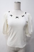 Ank Rouge / リブトップス M アイボリー Y-25-05-14-061-CA-TO-SZ-ZY