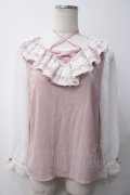 LIZ LISA / ドットドビーフリルトップス 0サイズ ピンク Y-25-05-14-064-LO-TO-SZ-ZY