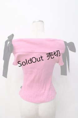 画像2: MILK / オフショルリボンTee  ピンク Y-25-05-14-071-ML-TO-SZ-ZY
