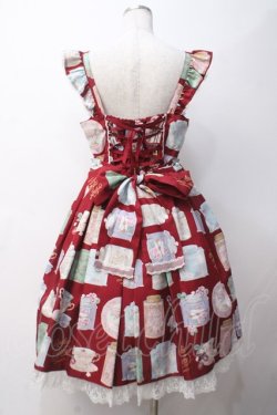 画像2: Angelic Pretty / Memorial Tea Museumジャンパースカート  赤 Y-25-05-14-074-AP-OP-SZ-ZY