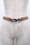 axes femme / マリンモチーフ細ゴムベルト  チャ Y-25-05-14-009-AX-ZA-SZ-ZY