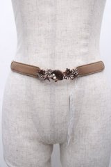 axes femme / マリンモチーフ細ゴムベルト  チャ Y-25-05-14-009-AX-ZA-SZ-ZY