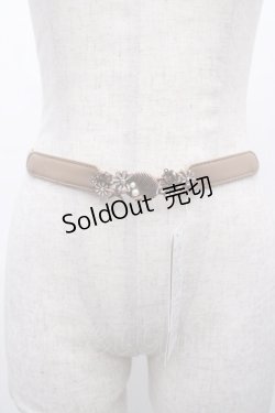 画像1: axes femme / マリンモチーフ細ゴムベルト  チャ Y-25-05-14-009-AX-ZA-SZ-ZY