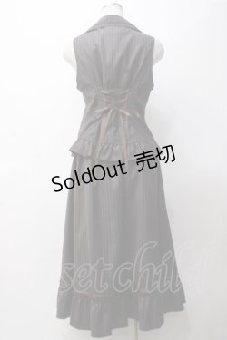 画像2: axes femme / ベスト&スカートドッキングセットアップ M 茶 Y-25-05-14-075-AX-JA-SZ-ZY