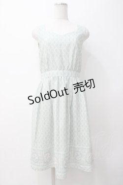 画像1: axes femme POETIQUE / ラビットカメオジャンパースカート M ミント Y-25-05-14-079-AX-OP-SZ-ZY