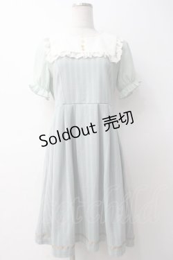 画像1: axes femme POETIQUE / スクエアセーラーカットワンピース M ミント Y-25-05-14-083-AX-TO-SZ-ZY