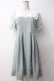 画像1: axes femme POETIQUE / スクエアセーラーカットワンピース M ミント Y-25-05-14-083-AX-TO-SZ-ZY (1)