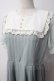 画像3: axes femme POETIQUE / スクエアセーラーカットワンピース M ミント Y-25-05-14-083-AX-TO-SZ-ZY (3)