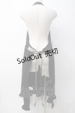 画像2: m petit by misako / NINA'Sコラボ エプロン  黒 Y-25-05-14-089-LO-OP-SZ-ZY