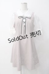 Rojita / スピンドルリボンオーガンジー袖ワンピース F ピンク Y-25-05-14-094-LO-OP-SZ-ZY