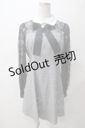 Ank Rouge / デコルテ開きレース切り替えワンピース M 黒 Y-25-05-14-096-CA-OP-SZ-ZT0711Y