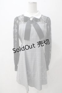 Ank Rouge / デコルテ開きレース切り替えワンピース M 黒 Y-25-05-14-096-CA-OP-SZ-ZT0711Y