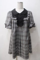 Secret Honey / チェックフリルワンピース 2 グレー Y-25-05-14-098-CA-OP-SZ-ZY