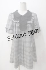 Secret Honey / チェックフリルワンピース 2 グレー Y-25-05-14-098-CA-OP-SZ-ZY