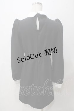 画像2: 【SALE】EATME / デコルテあきバイカラーワンピース F 黒 Y-25-05-14-099-LO-OP-SZ-ZT354