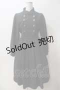axes femme kawaii / ナポレオン長袖ワンピース M 黒 Y-25-05-14-102-AX-OP-SZ-ZY
