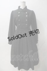 axes femme kawaii / ナポレオン長袖ワンピース M 黒 Y-25-05-14-102-AX-OP-SZ-ZY