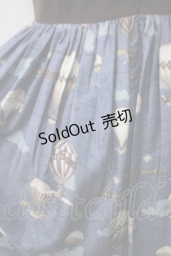 画像3: Marie A / balloonジャンパースカート M ブラウン×ブルー Y-25-05-14-109-LO-OP-SZ-ZY