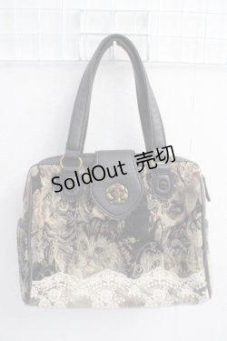 画像1: axes femme / 猫柄ゴブランバック  ブラウン Y-25-05-14-013-AX-BG-SZ-ZY