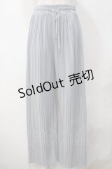 axes femme POETIQUE / プリーツパンツ M サックス Y-25-05-14-122-AX-PA-SZ-ZI