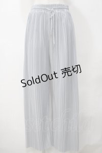 axes femme POETIQUE / プリーツパンツ M サックス Y-25-05-14-122-AX-PA-SZ-ZI