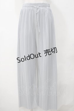 画像1: axes femme POETIQUE / プリーツパンツ M サックス Y-25-05-14-122-AX-PA-SZ-ZI