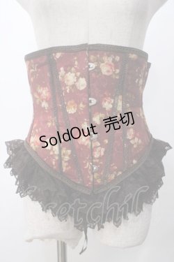 画像1: PrivateSquare. / ローゼスショートコルセット  ワイン Y-25-05-14-134-LO-ZA-SZ-ZY