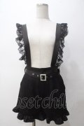 Ank Rouge / レースドッキングサス付きキュロット M 黒 Y-25-05-14-136-CA-PA-SZ-ZY