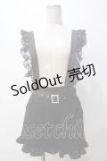 Ank Rouge / レースドッキングサス付きキュロット M 黒 Y-25-05-14-136-CA-PA-SZ-ZY