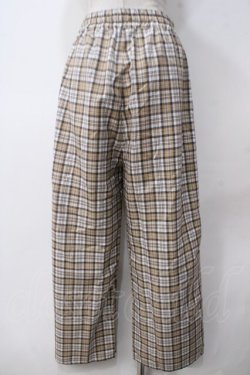 画像2: PUNK / チェックイージーワイドパンツ F キャメル Y-25-05-14-140-PU-PA-SZ-ZY