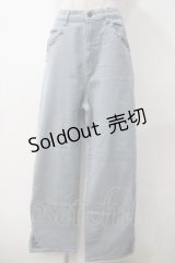 axes femme / バラ刺繍カラーデニムパンツ L ウォッシュ Y-25-05-14-146-AX-PA-SZ-ZY